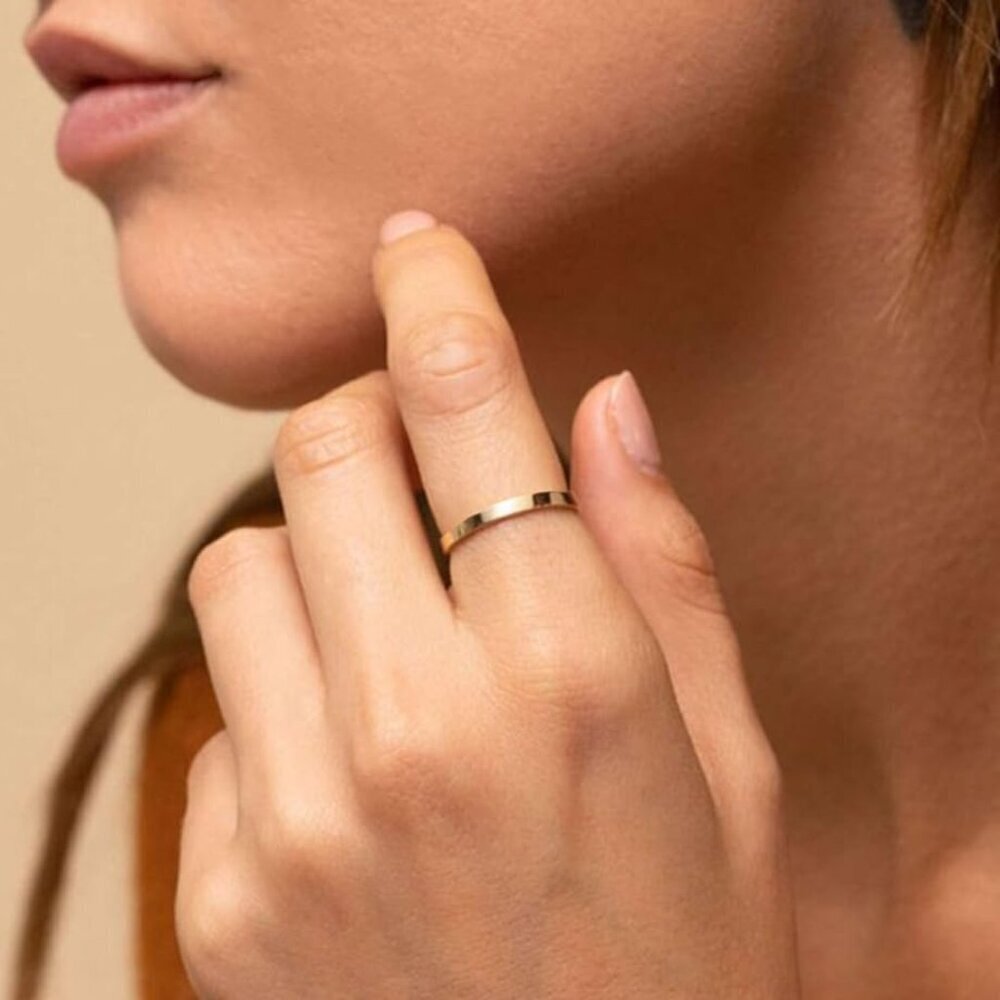 Dainty Gold Rings Set with Cubic Zirconia – Perfect for Stacking & Gifting - Picture 4 of 9